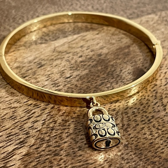 COACH - Quilted Padlock Bangle - Picture 2 of 6